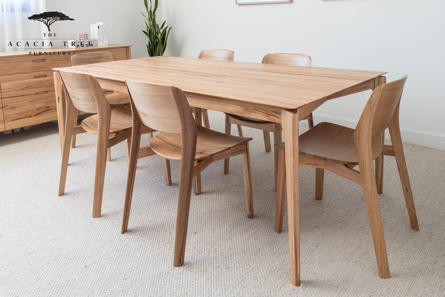 NEW 1.5m Palermo Solid Blackbutt Dining Table