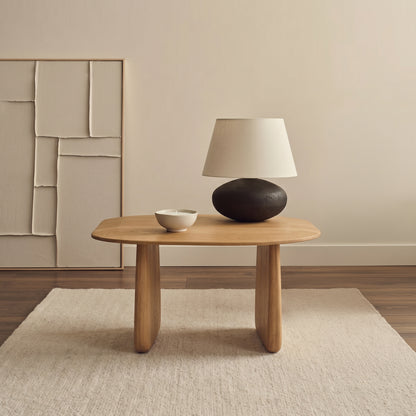 Porto Oak Side & Lamp Table