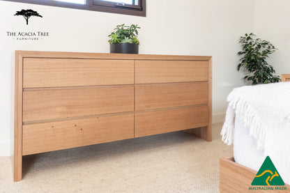 Zion 6 Drawer Dresser - Made in Australia