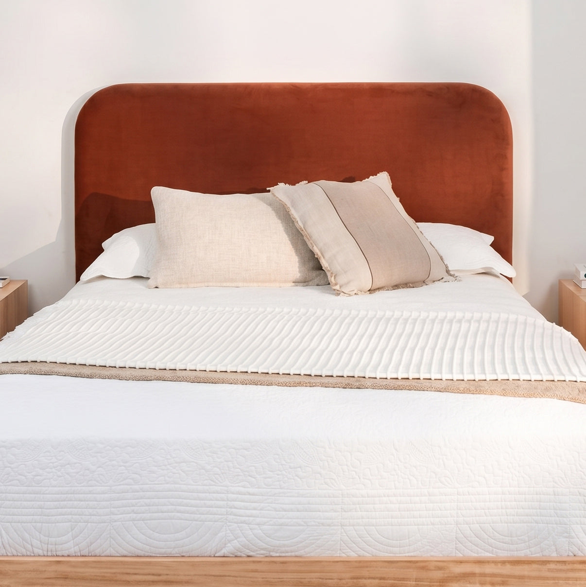 Yakka Curve Upholstered Headboard