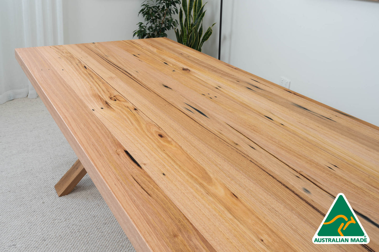 Zoho Reclaimed Solid Messmate Dining Table - Made in Australia