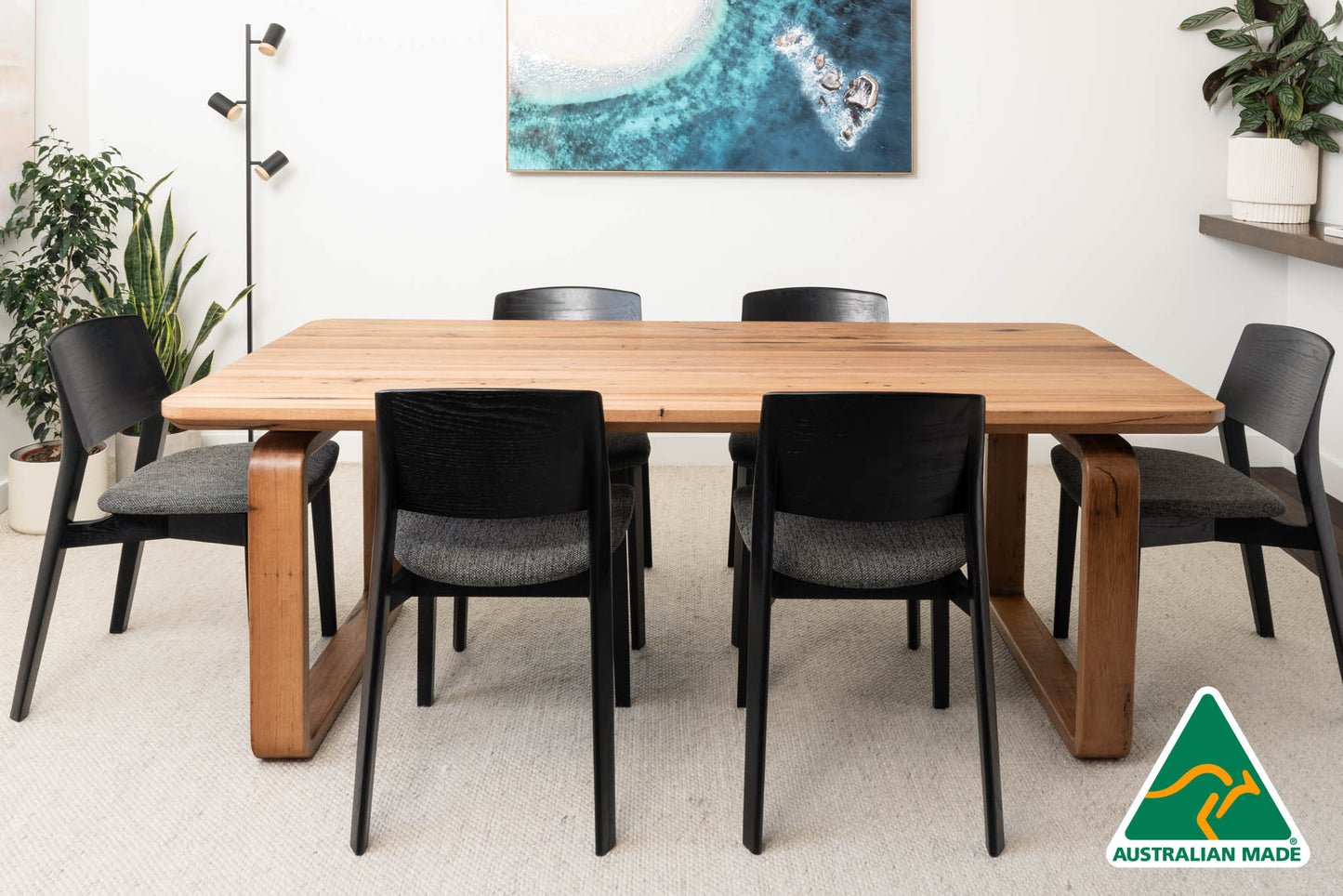 Olympus Reclaimed Solid Messmate Dining Table - Made in Australia