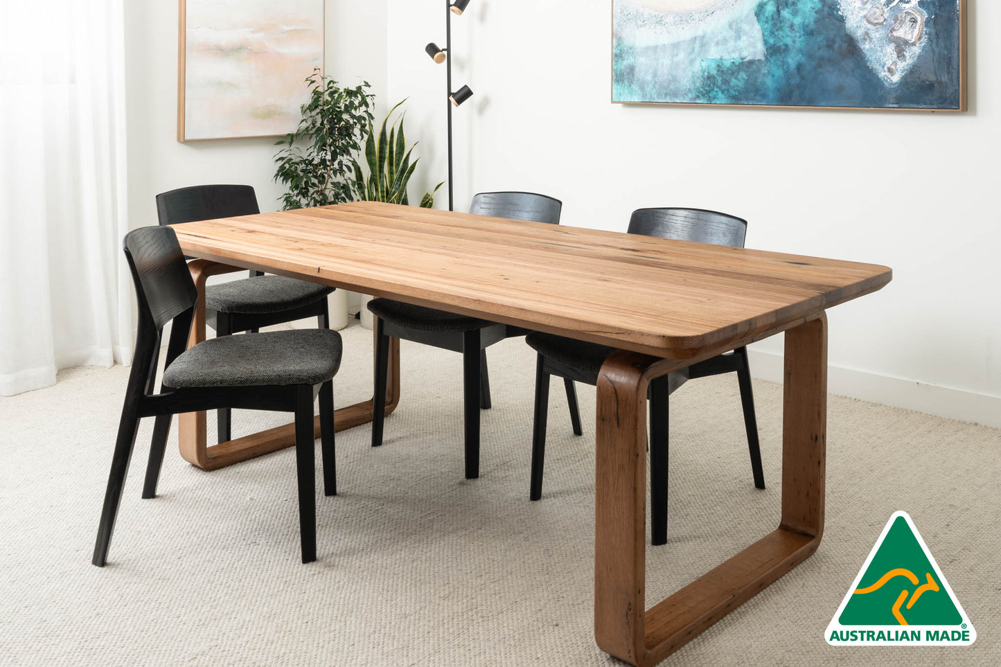 Olympus Reclaimed Solid Messmate Dining Table - Made in Australia