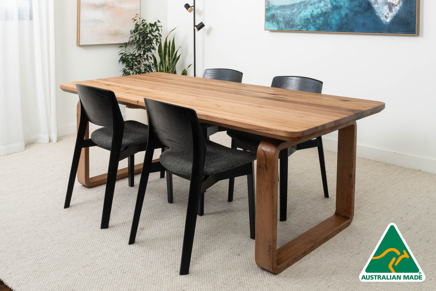 Olympus Reclaimed Solid Messmate Dining Table - Made in Australia