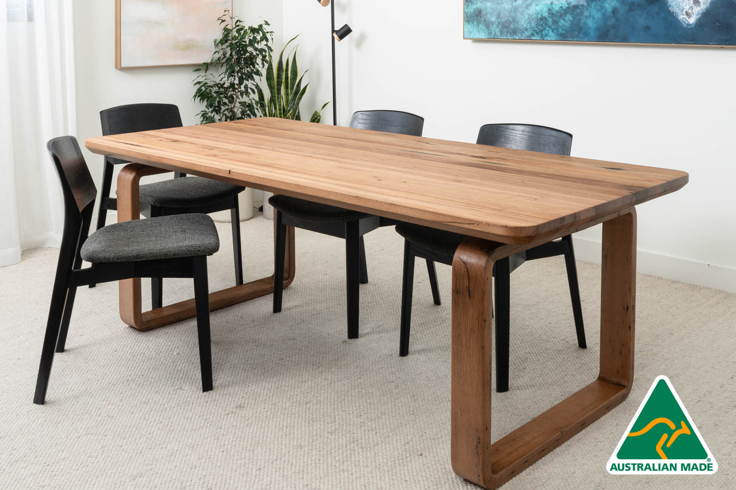 Olympus Reclaimed Solid Messmate Dining Table - Made in Australia