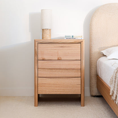 Yakka Cloud Tasmanian Oak Feature Grade Bedside Table