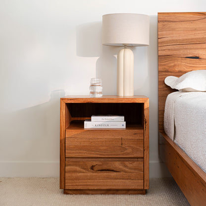 Cape Town Messmate Bedside Table (Honey Oak Stain)