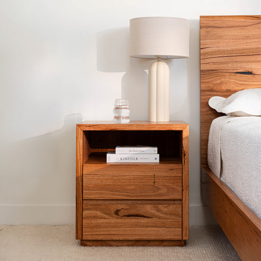 Cape Town Messmate Bedside Table (Honey Oak Stain)