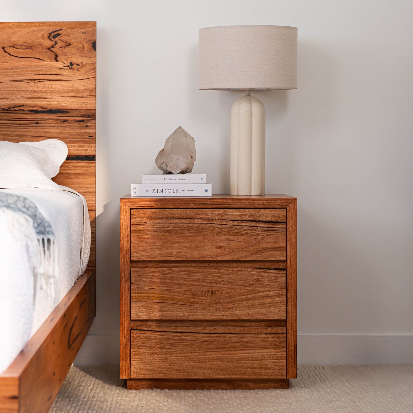 Cape Town Messmate Bedside Table (Honey Oak Stain)