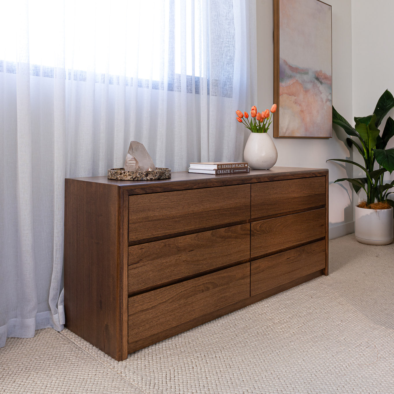 Yakka Tasmanian Oak Dresser Feature Grade (Smoked Walnut Stain)