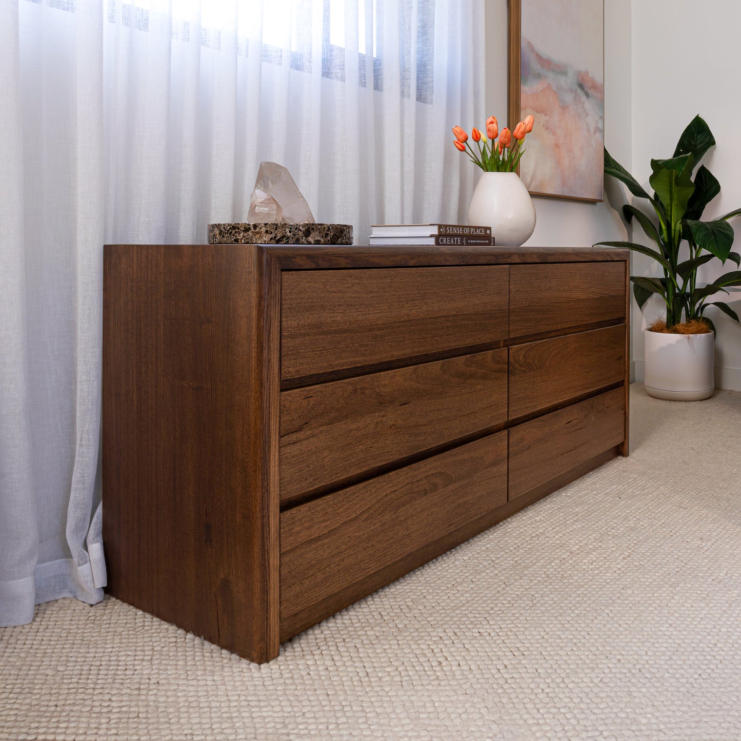 Yakka Tasmanian Oak Dresser Feature Grade (Smoked Walnut Stain)