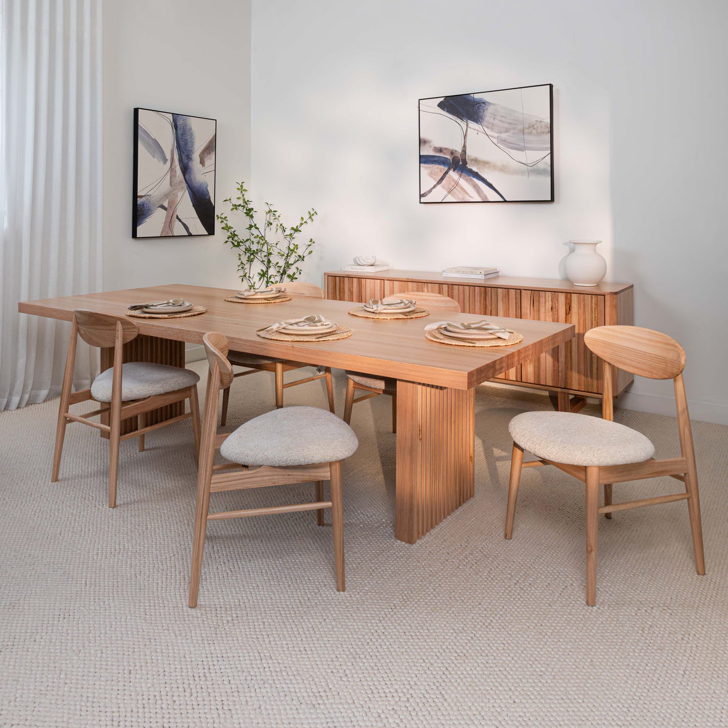 Hermes Vic Ash Signature Dining Table