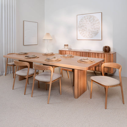 Hermes Curve Vic Ash Signature Dining Table