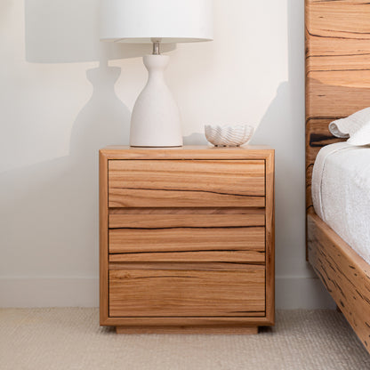 Cape Town Curve Messmate Bedside Table