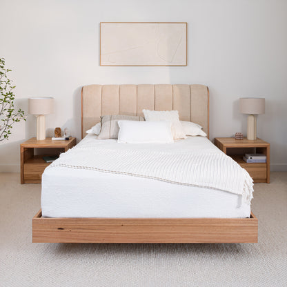 Yakka Cloud Tasmanian Oak Feature Grade Bed Frame