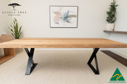 NEW 3.0m Onyx Solid Messmate Hardwood Dining Table - Made in Australia