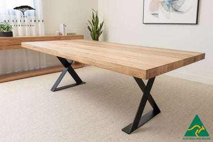 NEW 3.0m Onyx Solid Messmate Hardwood Dining Table - Made in Australia