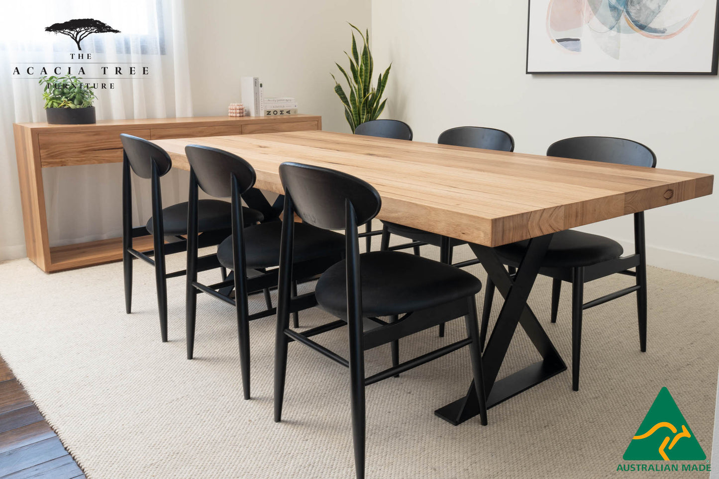 Onyx Solid Australian Hardwood Dining Table - Made in Australia