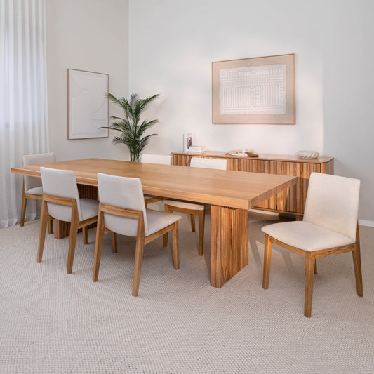 Hermes Vic Ash Feature Grade Dining Table