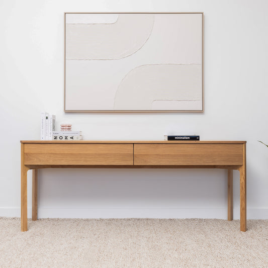 Achilles American Oak Hall Table