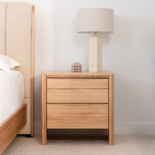 Yakka Cloud Tasmanian Oak Feature Grade Bedside Table
