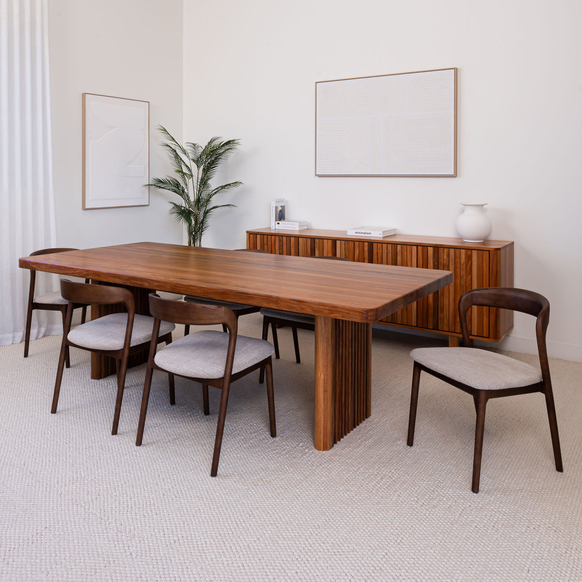 Hermes Curve Blackwood Heritage Dining Table