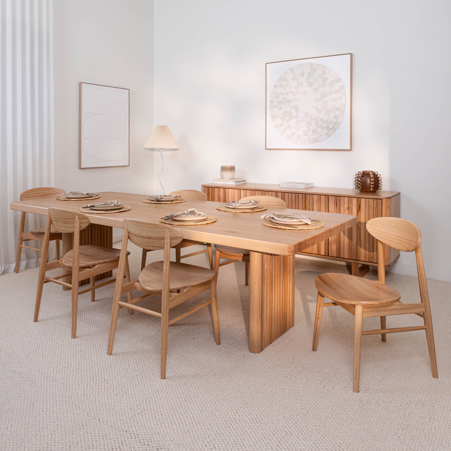 Hermes Curve Vic Ash Signature Dining Table