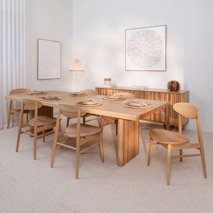 Hermes Curve Vic Ash Signature Dining Table