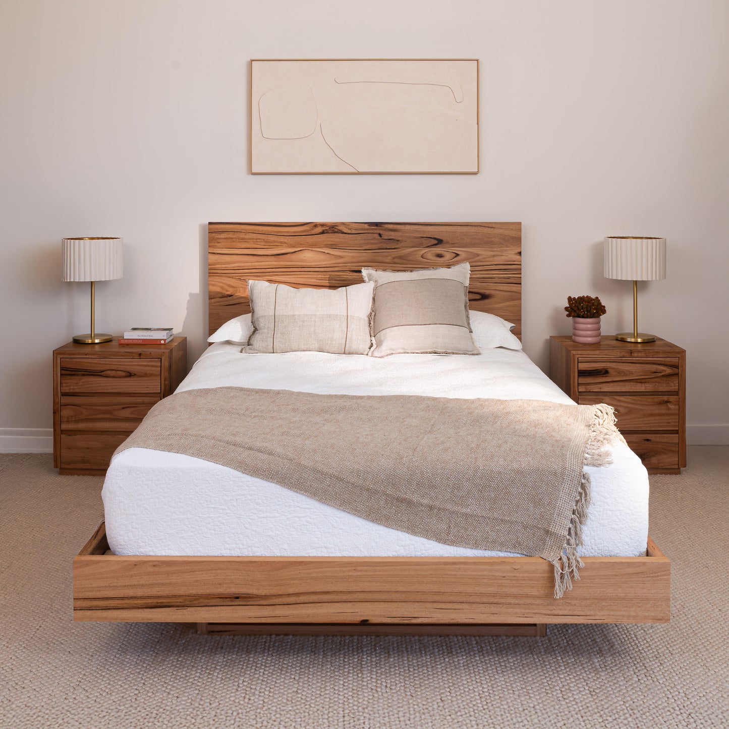 Kobe Straight Edge Messmate Bed Frame