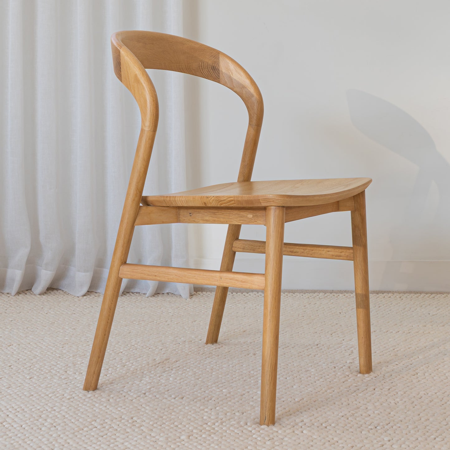 Freya Solid American Oak Hardwood Dining Chair