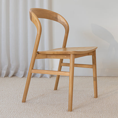 Freya Solid American Oak Hardwood Dining Chair