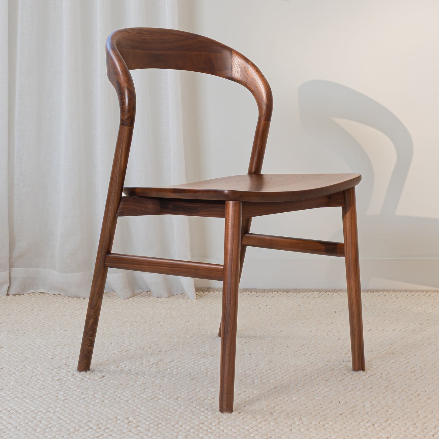 Freya Solid Walnut Hardwood Dining Chair