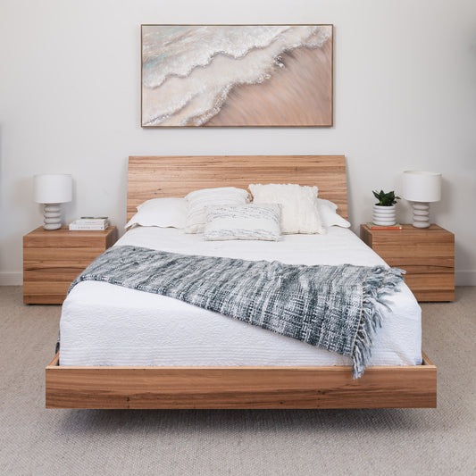 Citrine Wormy Chestnut Bed Frame