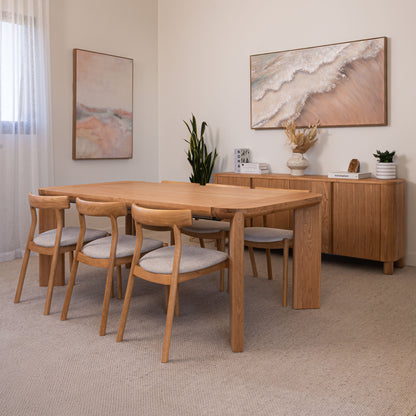 Juniper American Oak Extension Dining Table
