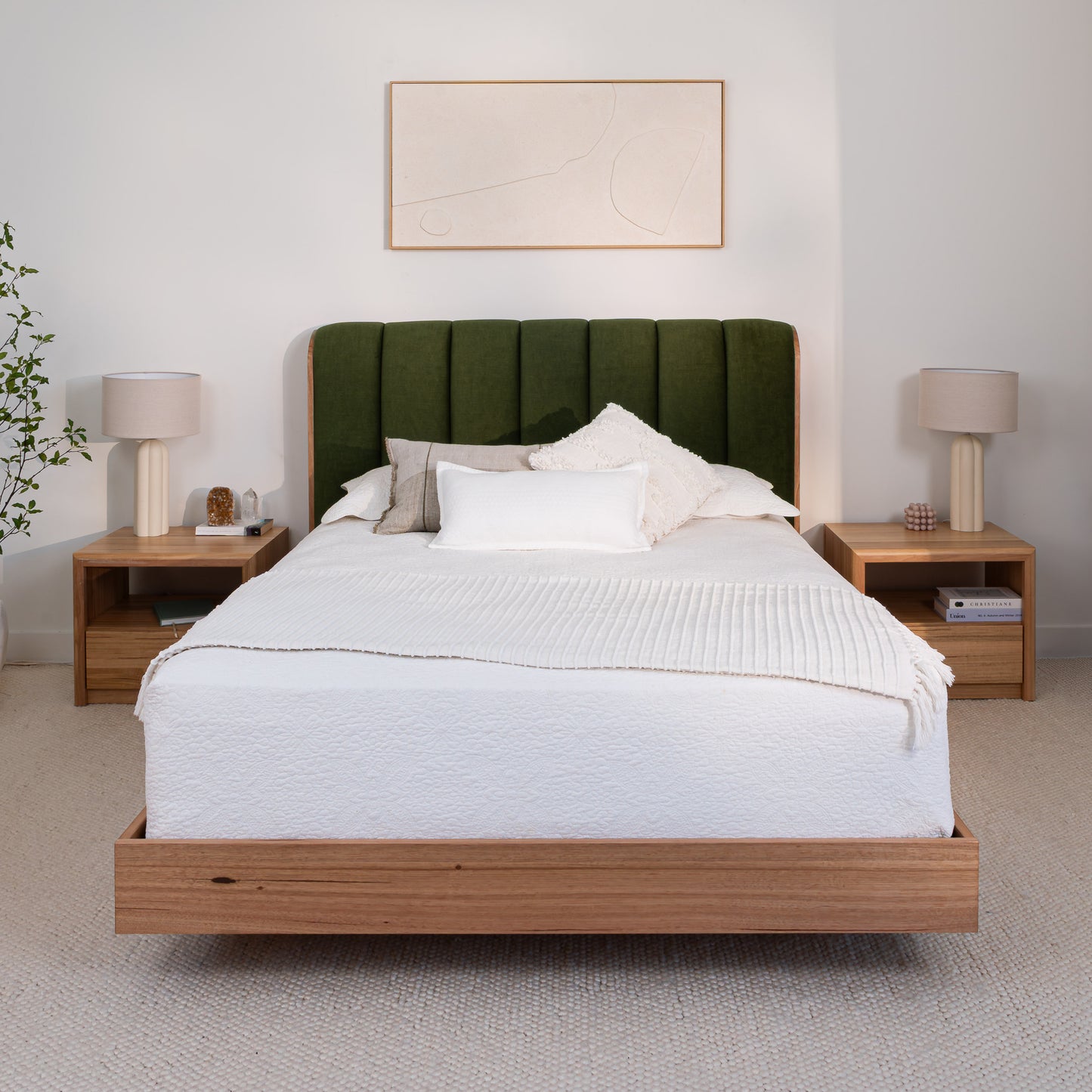 Yakka Cloud Tasmanian Oak Feature Grade Bed Frame
