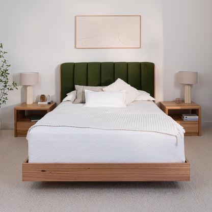 Yakka Cloud Tasmanian Oak Feature Grade Bed Frame
