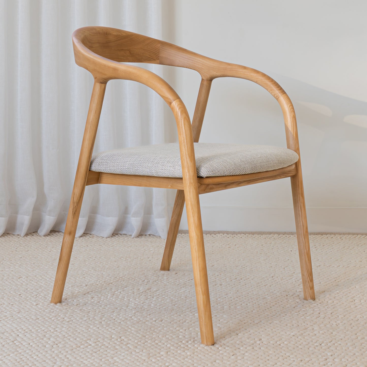 Njord Solid Ash Dining Arm Chair