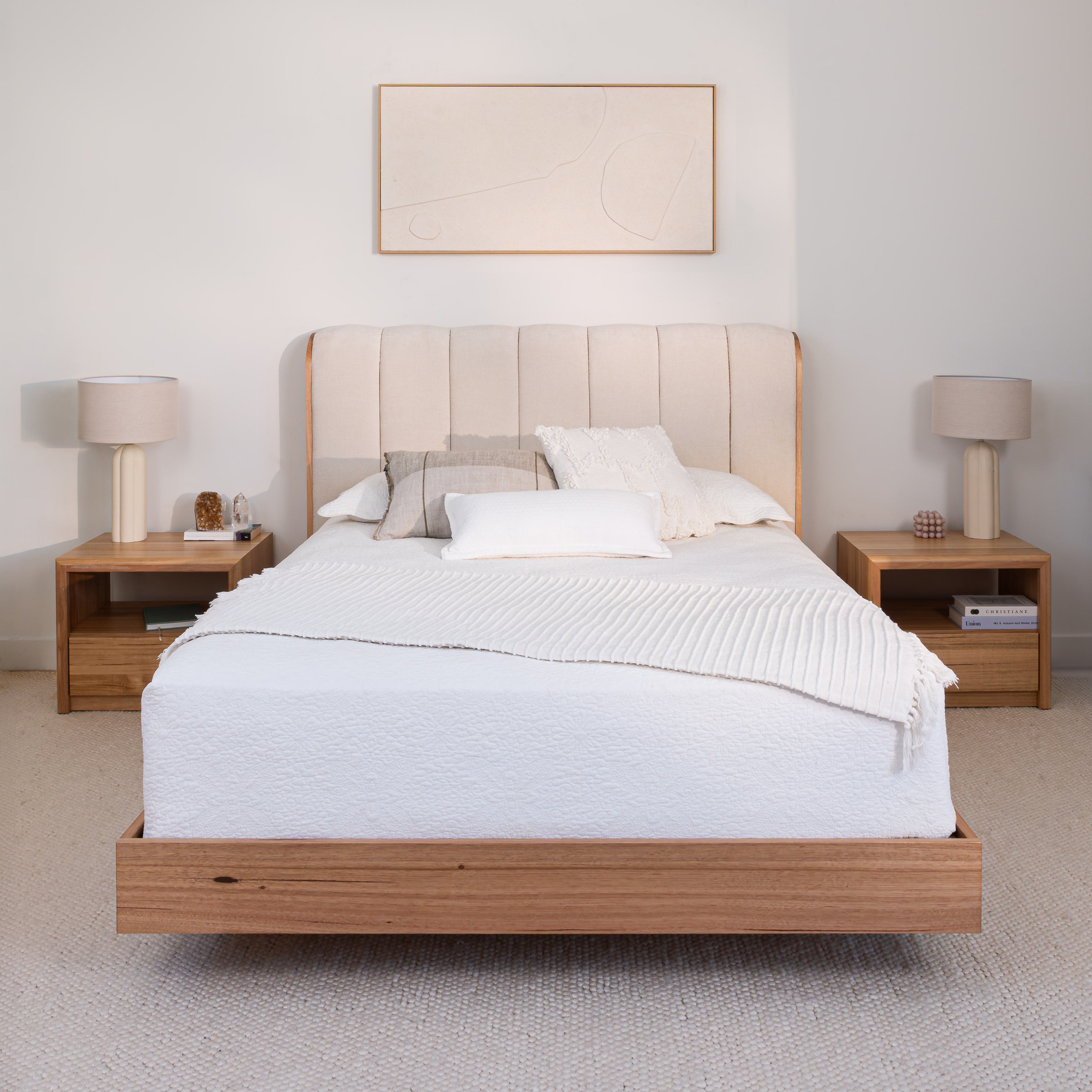 Yakka Cloud Tasmanian Oak Feature Grade Bed Frame – The Acacia Tree