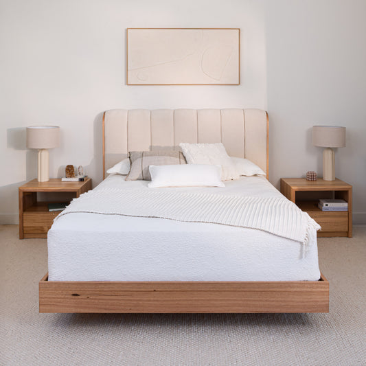 Yakka Cloud Tasmanian Oak Feature Grade Bed Frame