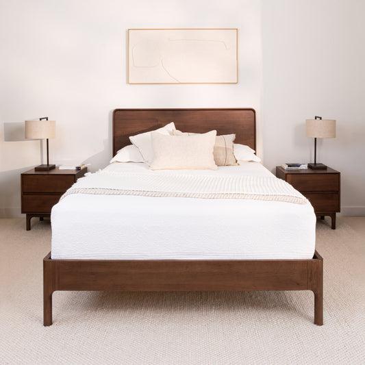 Emery Walnut Bed Frame