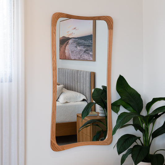 Calista Solid American Oak Mirror