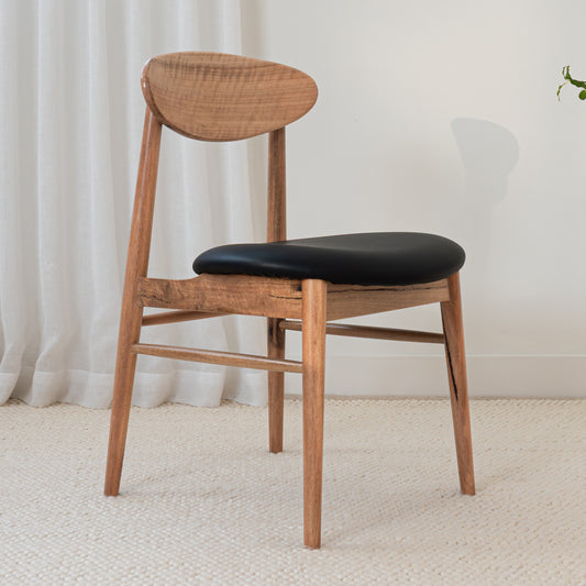 Eluna Marri Black PU Upholstered Dining Chair