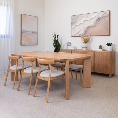 Juniper American Oak Extension Dining Table