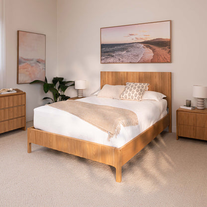 Brooklyn American Oak Bed Frame