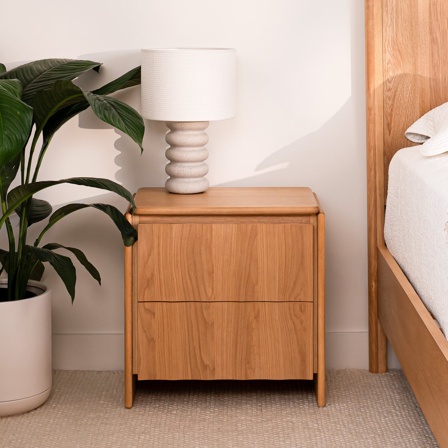 Brooklyn American Oak Bedside Table