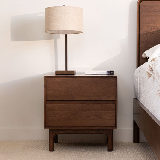Emery Walnut Bedside Table