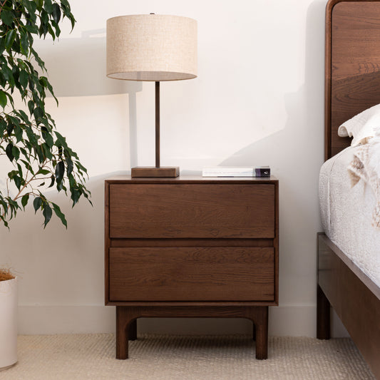 Emery Walnut Bedside Table