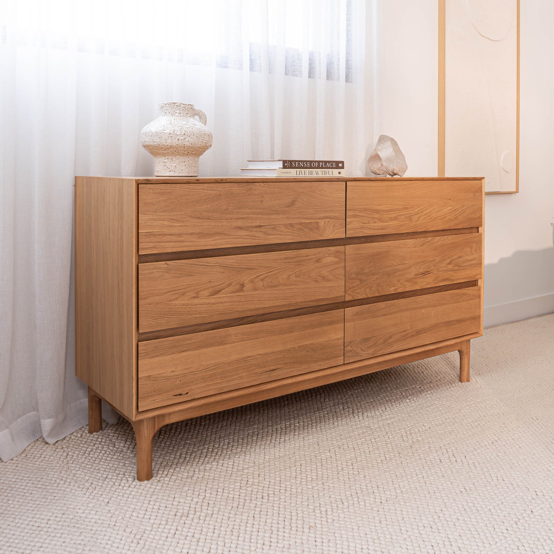 strapless open back dress Avers Tallboy Dresser – Hedge House Furniture main image 1