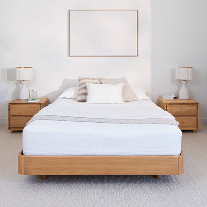 Solara Base American Oak Bed Frame