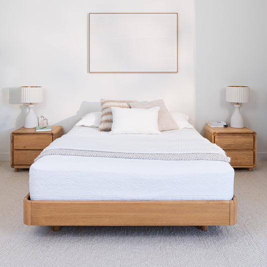Solara Base American Oak Bed Frame
